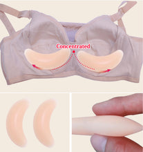 Load image into Gallery viewer, Women Silicone Breast Inserts Push Up 1 Pair Silicone Gel Crescent Shape Bikini Bra Enhancer Pads
