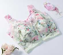 Load image into Gallery viewer, Women Special Pocket Bra for Silicone Breast Form Mastectomy Wireless Bra Floral
